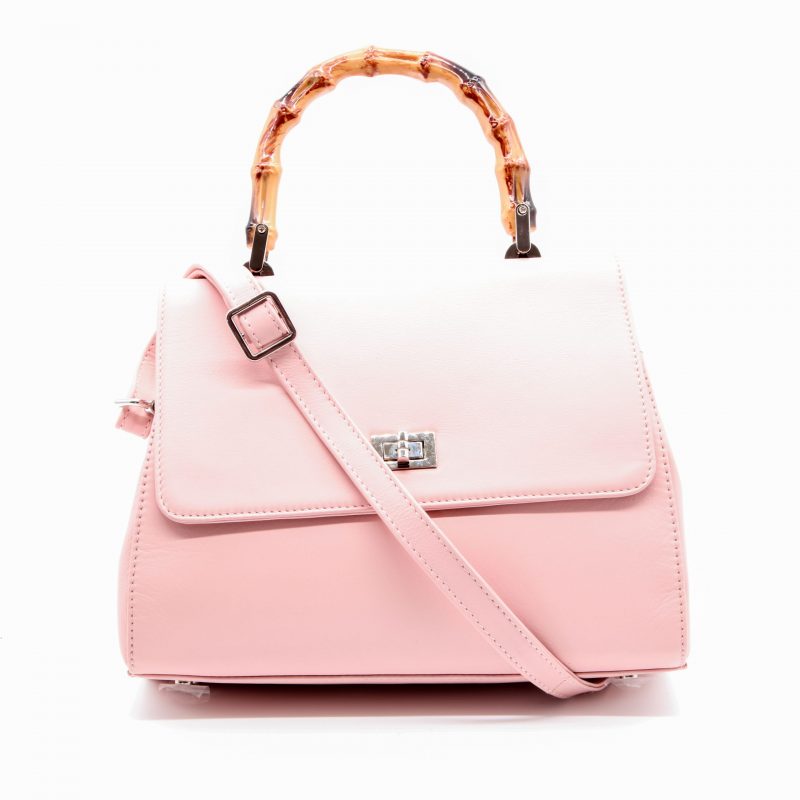Lappella luxury soft Valentino leather grab bag in blush pink ,strap across..