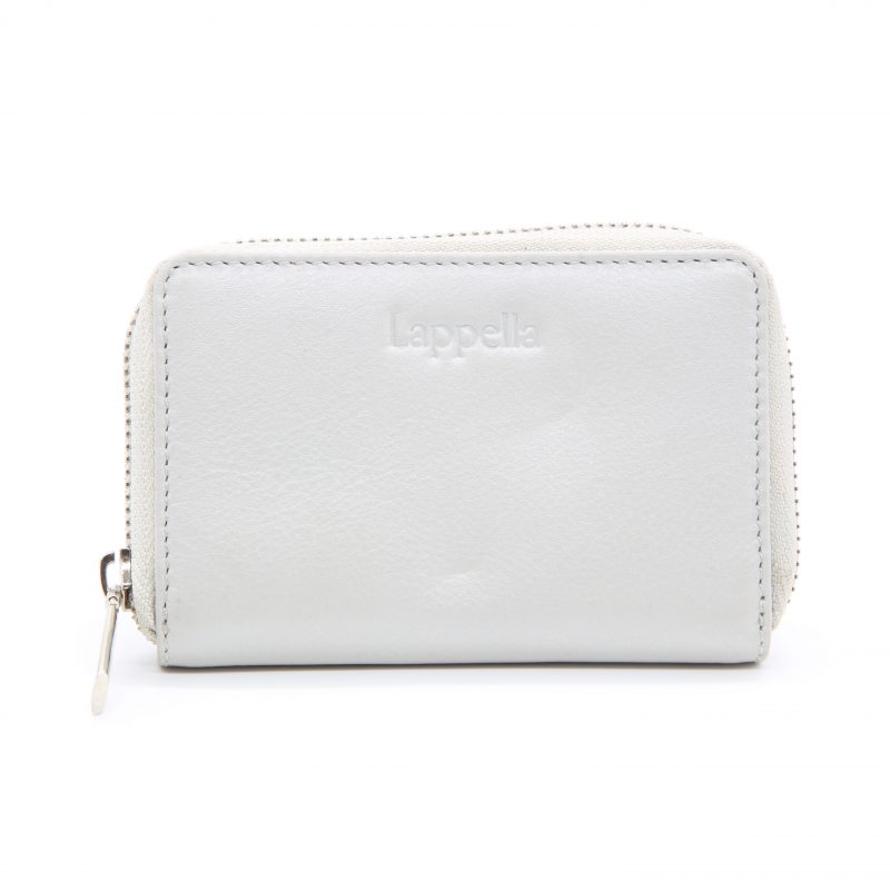 Eva small purse in luxury Valentino silver leather