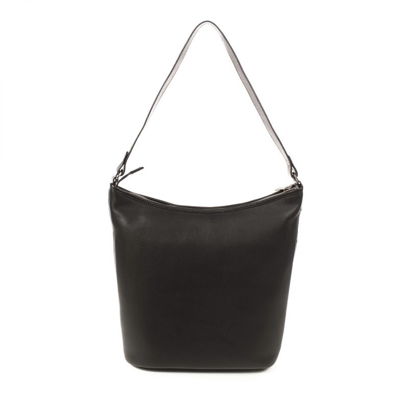 Anastasia hobo bag in luxury soft black leather