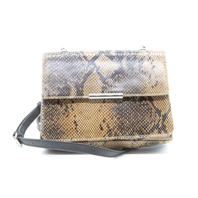 Pippie crossbody bag in in luxury soft tan snake leather.